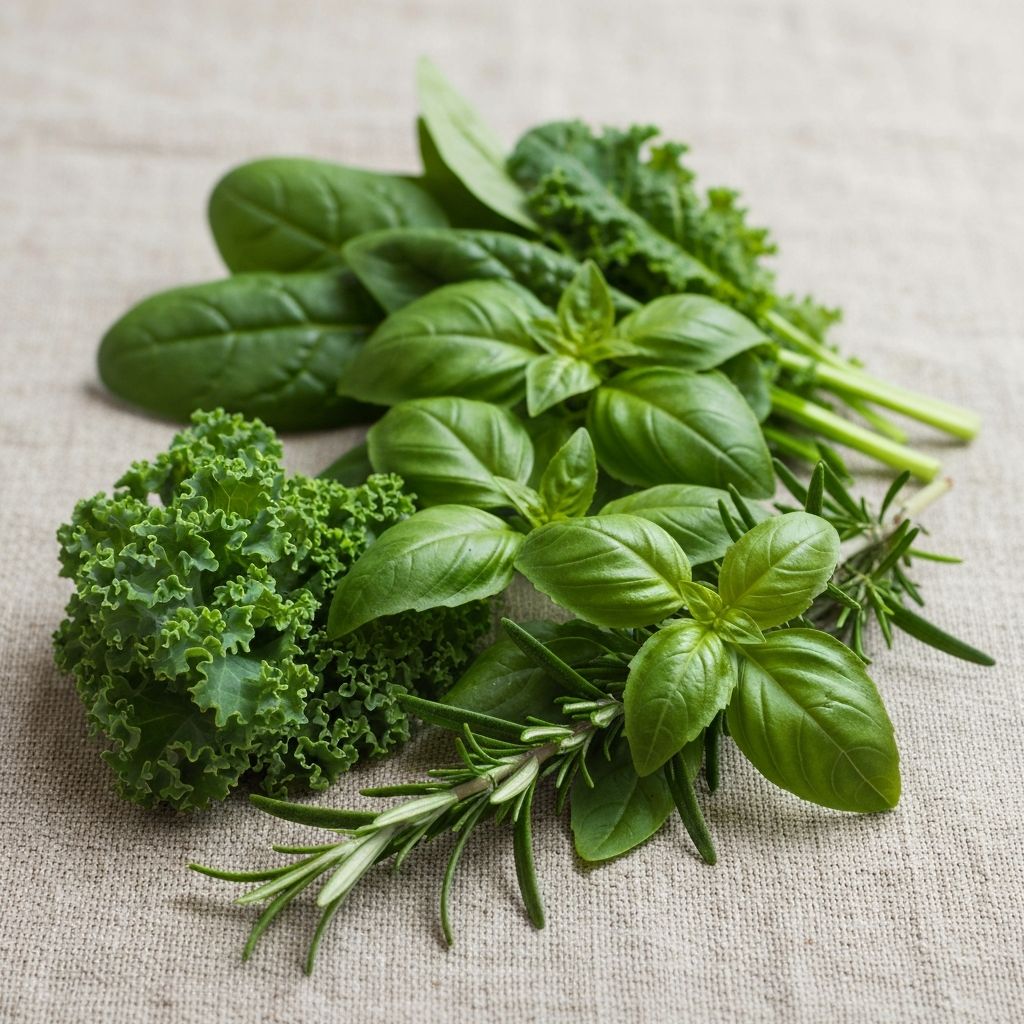 Zielone warzywa liściaste